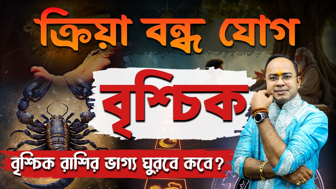বৃশ্চিক রাশির ক্রিয়া বন্ধ যোগ ও তার শক্তিশালী প্রতিকার | Santanu Dey