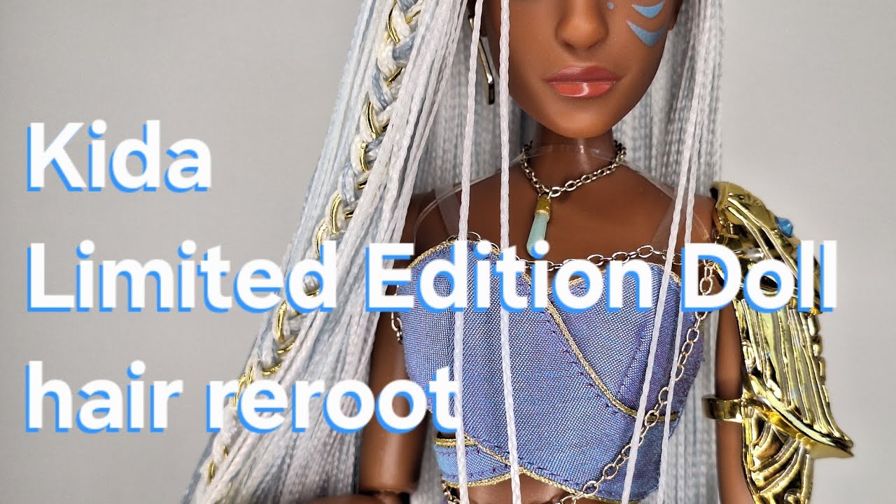 Disney Doll Reroot: Giving Kida MINI BRAIDS on her Limited Edition Doll!