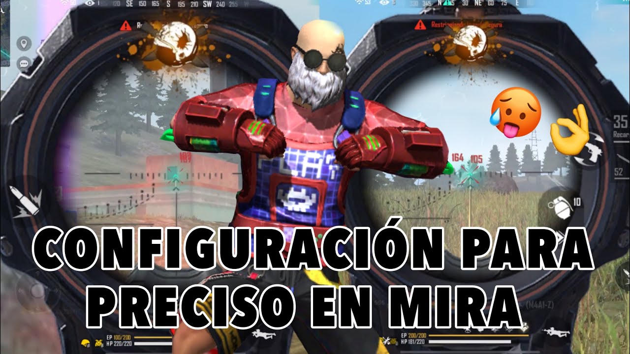 🔴 CONFIGURACIÓN  PARA PRECISO EN MIRA FREE FIRE 🔥 CREA LA CONFIGURACIÓN PERFECTA 2021 / COSMIC xd