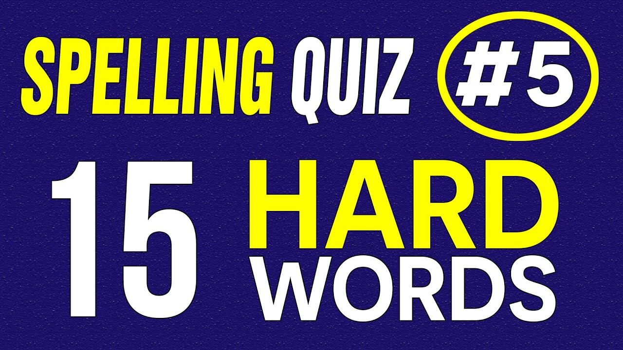 English Vocabulary Quiz. HARD SPELLING TEST: Can You  Pass This Quiz? #challenge 5