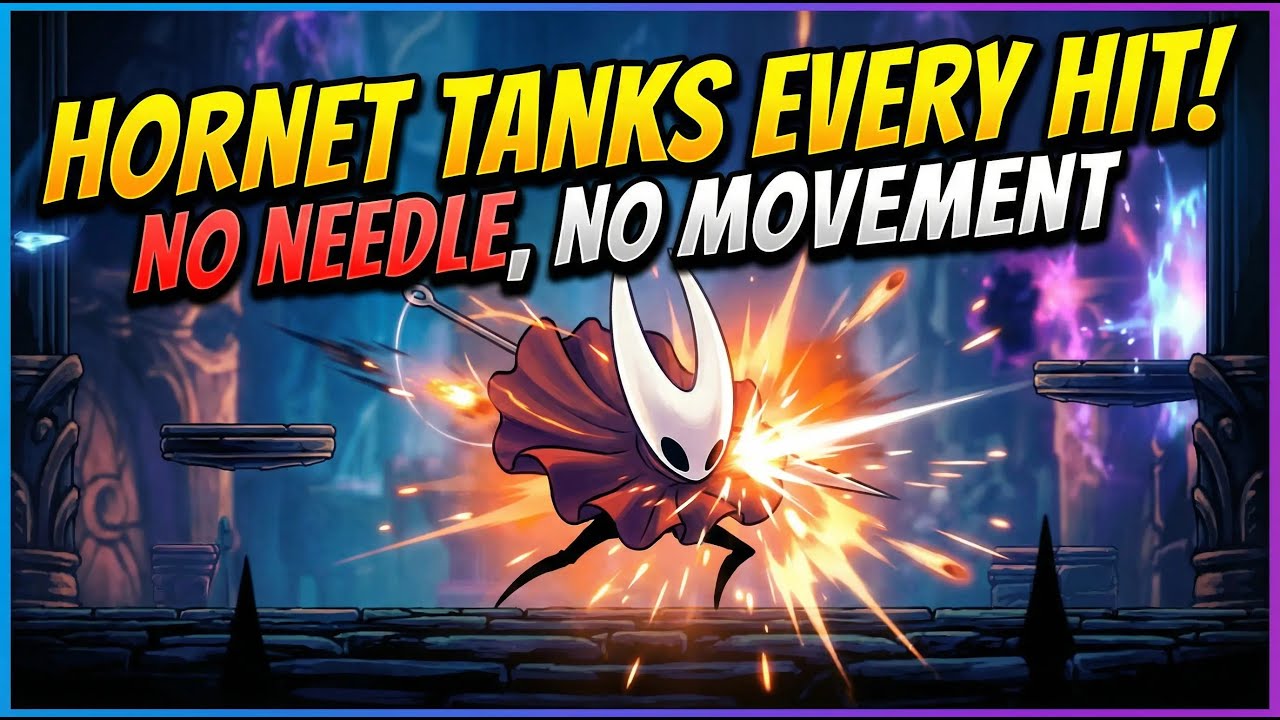 Silksong – High Halls Gauntlet BUT Hornet Tanks Every Hit (No Needle, No Movement)