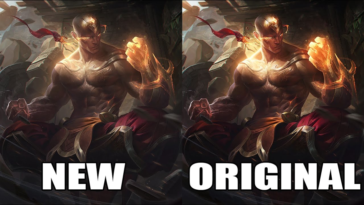 God Fist Lee Sin Original VO Replacement Comparison