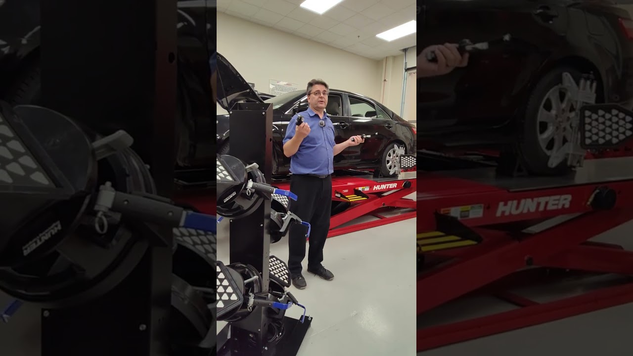 Jim explains older aligner targets and adapters in aligner bay