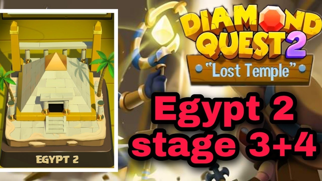 Diamond quest 2 Egypt 2 stage 3 + 4 || channel game