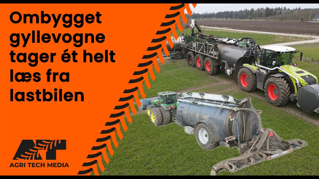 🇩🇰 Ombygget gyllevogne tager ét helt læs fra lastbilen