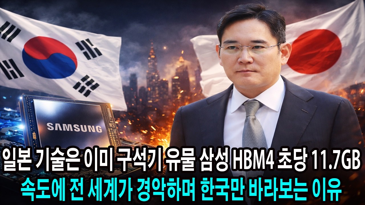 일본 기술은 이미 구석기 유물 삼성 HBM4 초당 11.7GB 속도에 전 세계가 경악하며 한국만 바라보는 이유
