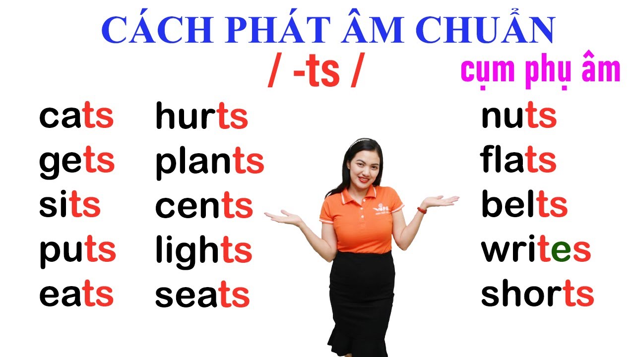 Phát âm chuẩn cụm phụ âm TS cuối từ | IPA