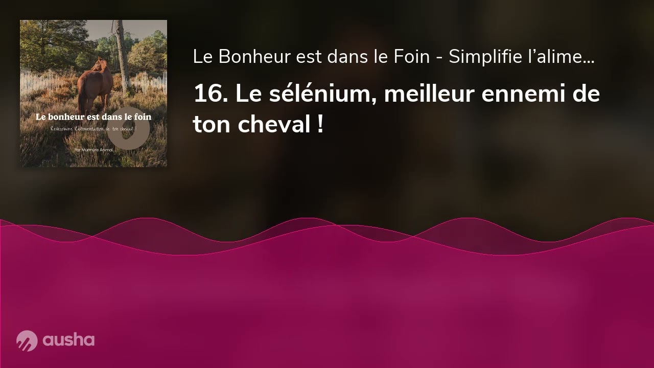 16. Le sélénium, meilleur ennemi de ton cheval !