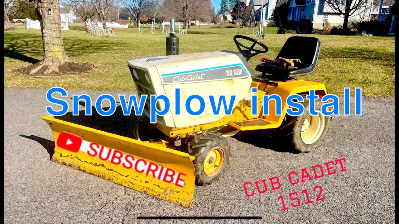 Установка снегоочистителя на трактор Cub Cadet