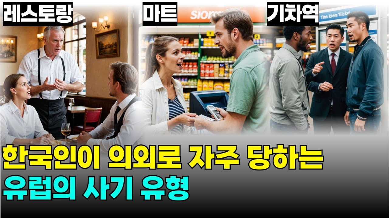 유럽여행 주의사항. 한국인들이 의외로 잘 당하는 다양한 사기수법