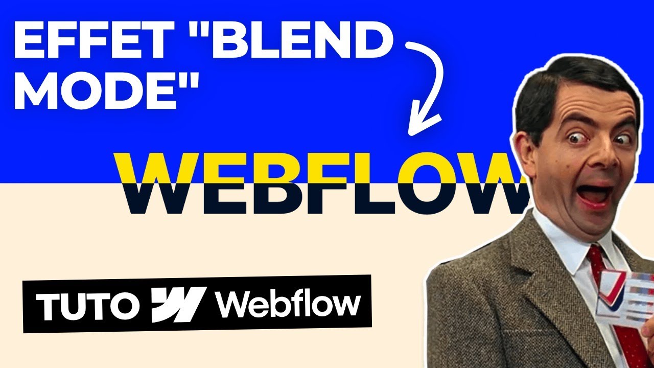 Tuto Webflow : Comment faire un effet styl&eacute; blend mode sur son site ? - Formation Webflow Coriace