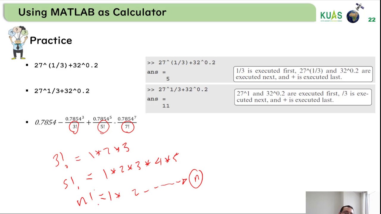 1.4 Using MATLAB as a Calculator