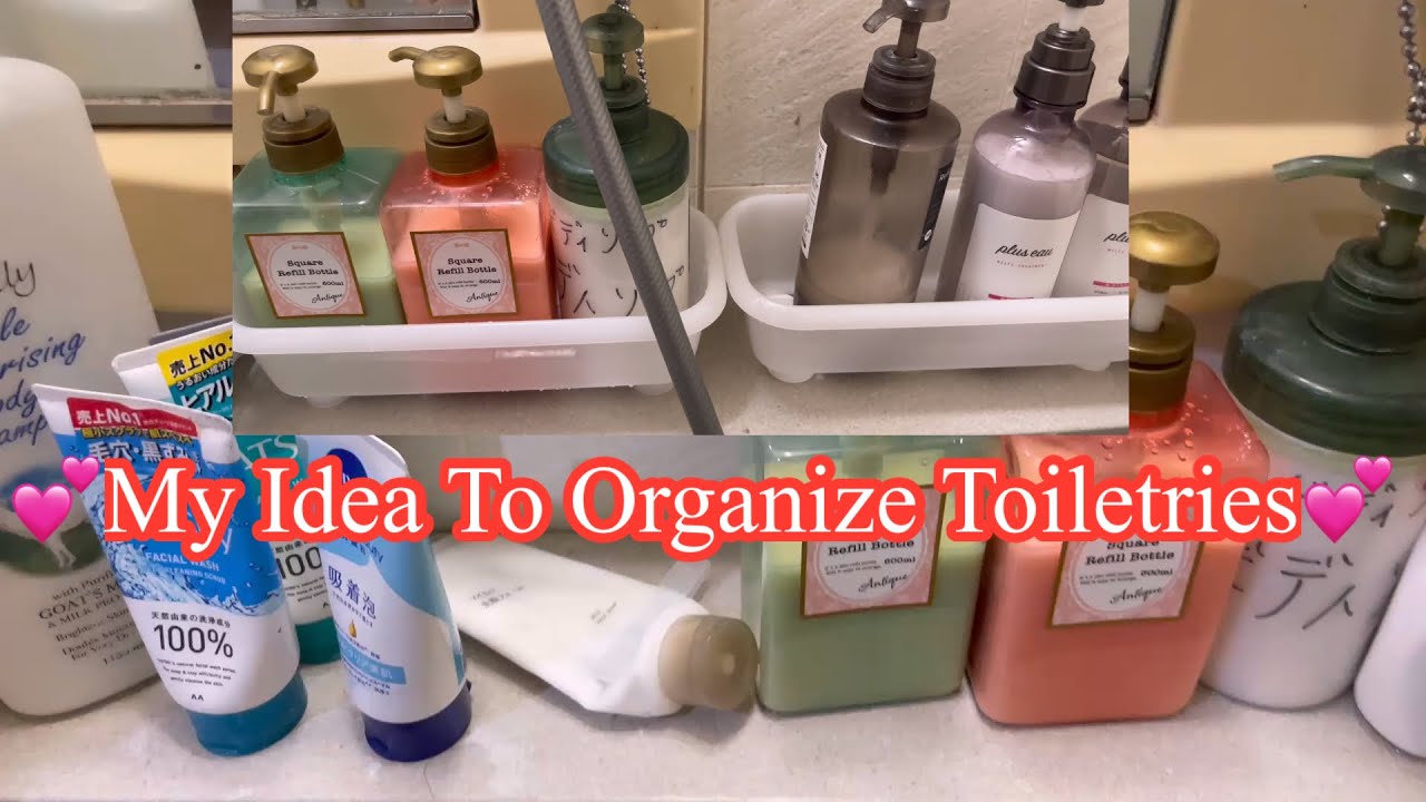 Simple Idea To Organized Toiletries.100yen Shop Item#buhaypinoysajapan #ideas #elviraslovechannel