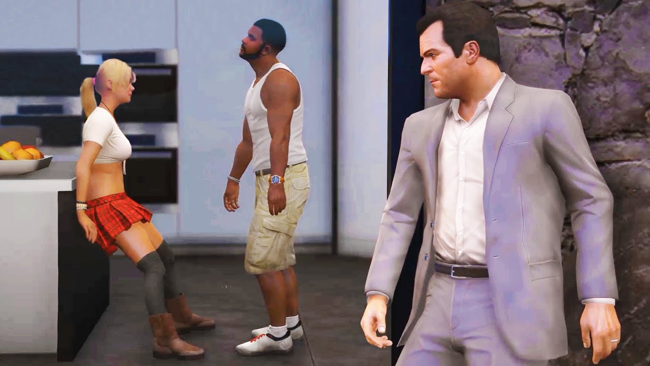 Encontré a Franklin y Tracey Haciendo Esto en GTA 5... Grand Theft Auto V - GTA V