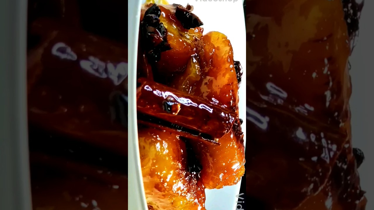 Rico postre de platanos maduros al caldero#food #easyrecipes #comida#recetasfaciles