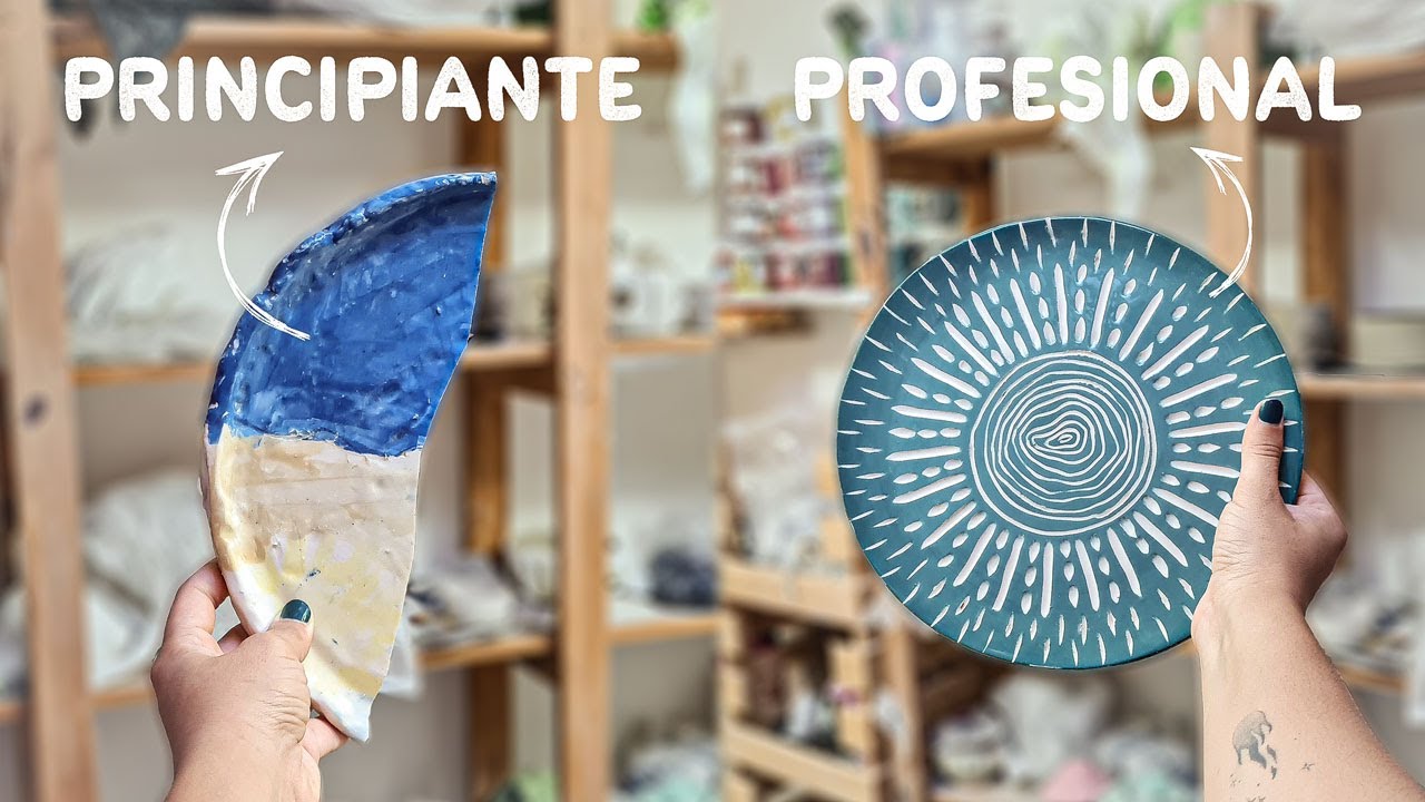 Cómo HACER un PLATO DE CERAMICA como una PROFESIONAL? ✨