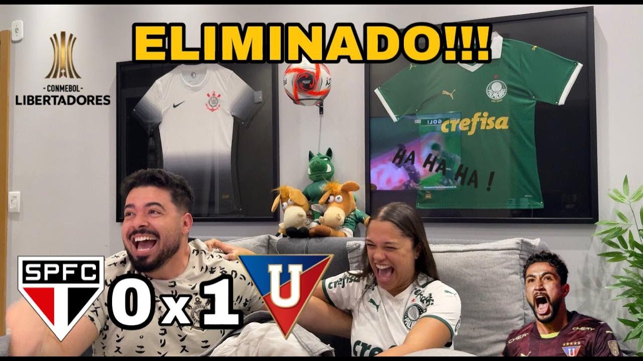 REACT REAÇÕES SÃO PAULO x LDU | Casal Rivalidade
