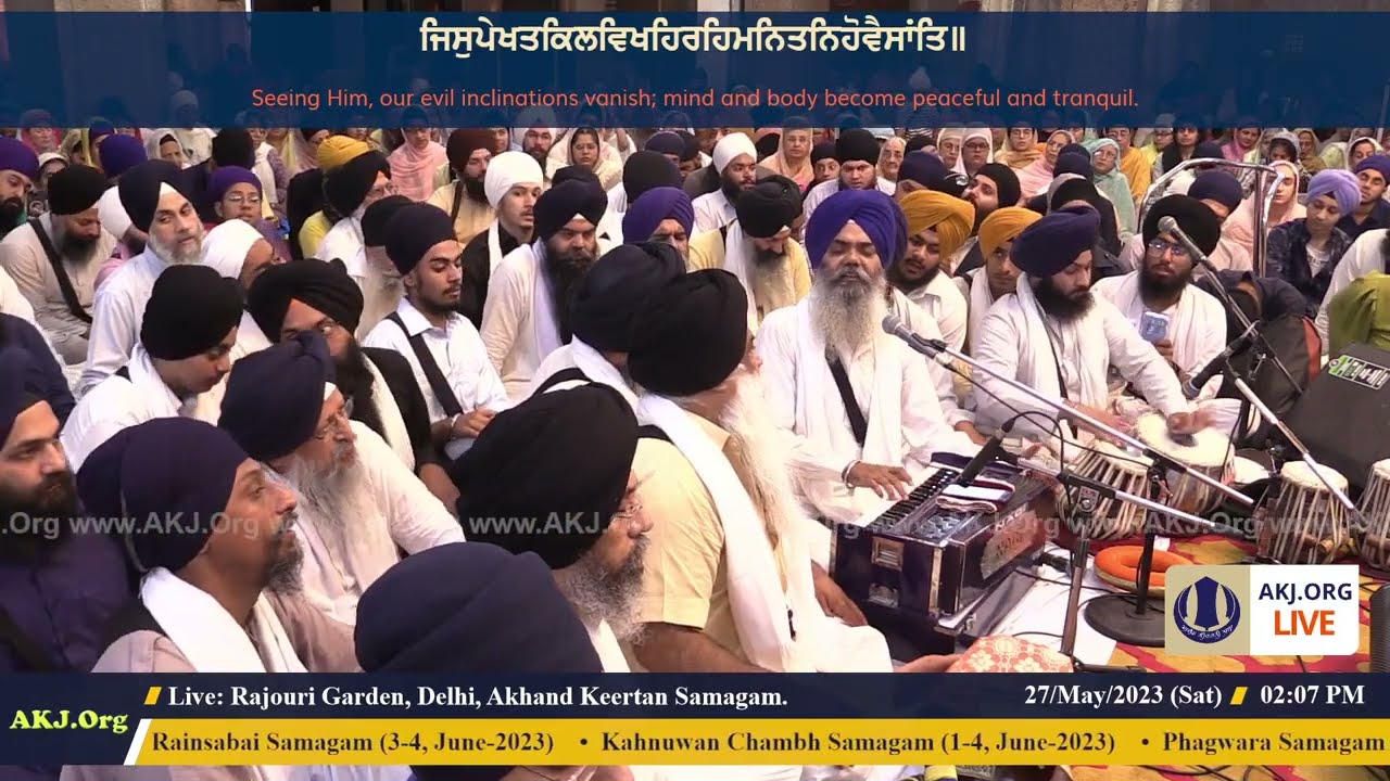 Tin Ka Sakha Govind | Bhai Manpreet Singh Ji Kanpur | AKJ Rajouri Garden Smagam 2023, Delhi