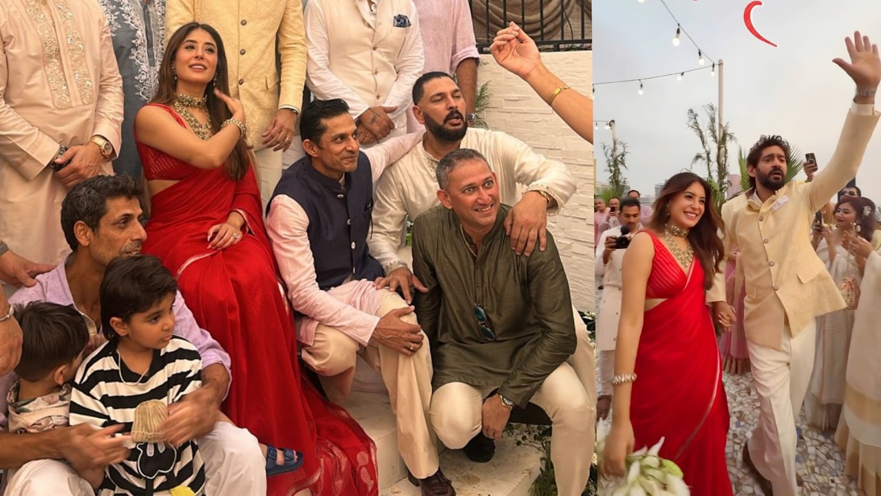 Bollywood And Cricketers Stars Inside Fun On Gaurav Kapur Kritika Kamra Groom Bride Wedding Entry