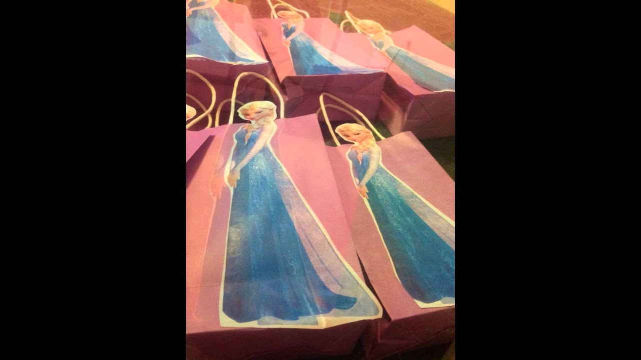 Diy Frozen party favor bags..budget friendly