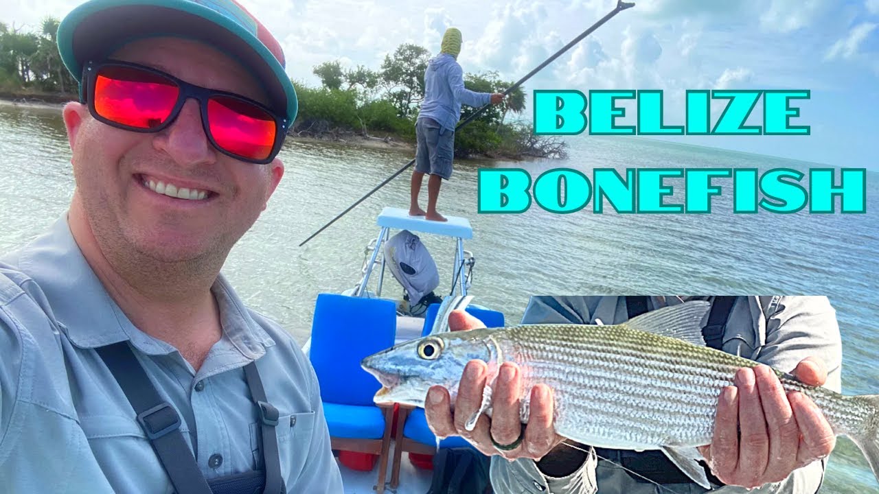 BELIZE Fly Fishing for Bonefish with a GUIDE