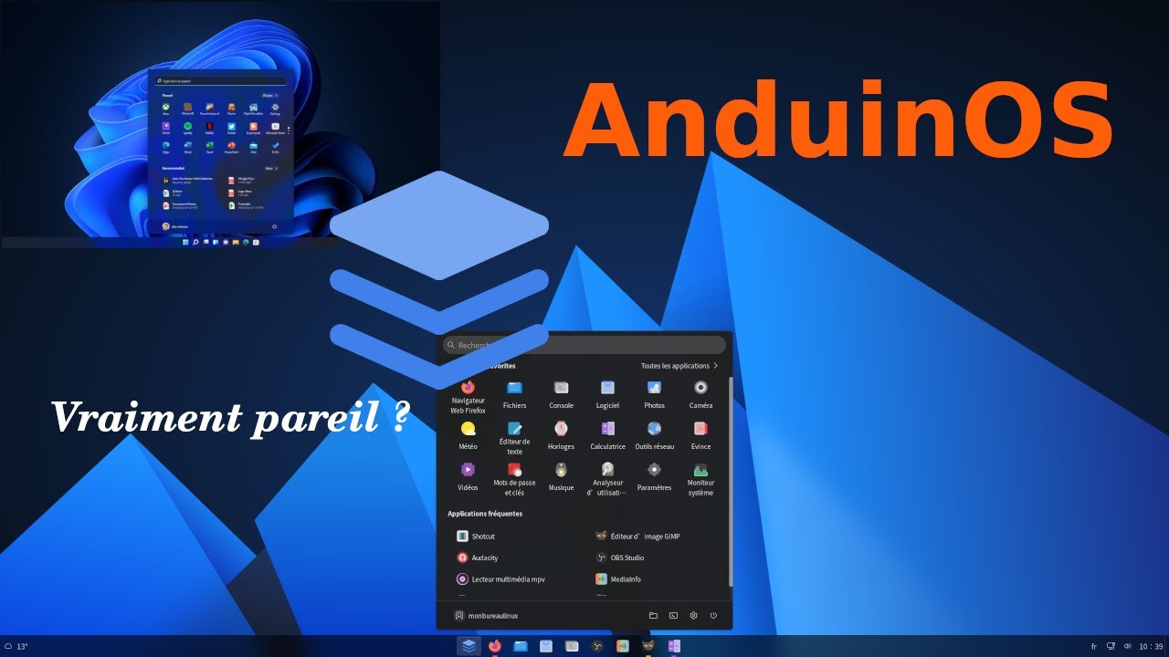 AnduinOS transforme GNOME en Windows 11...ou presque