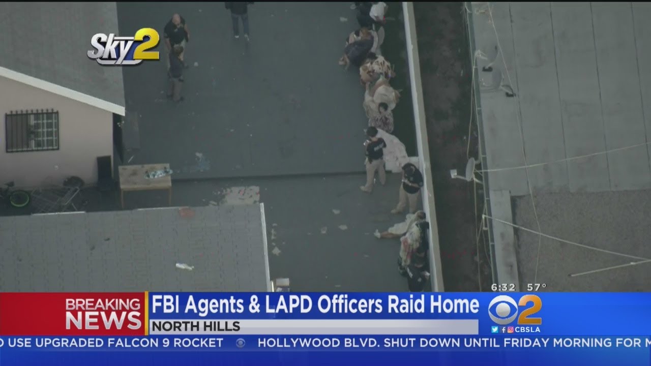 FBI, LAPD Conduct Dawn Raid On North Hills Home