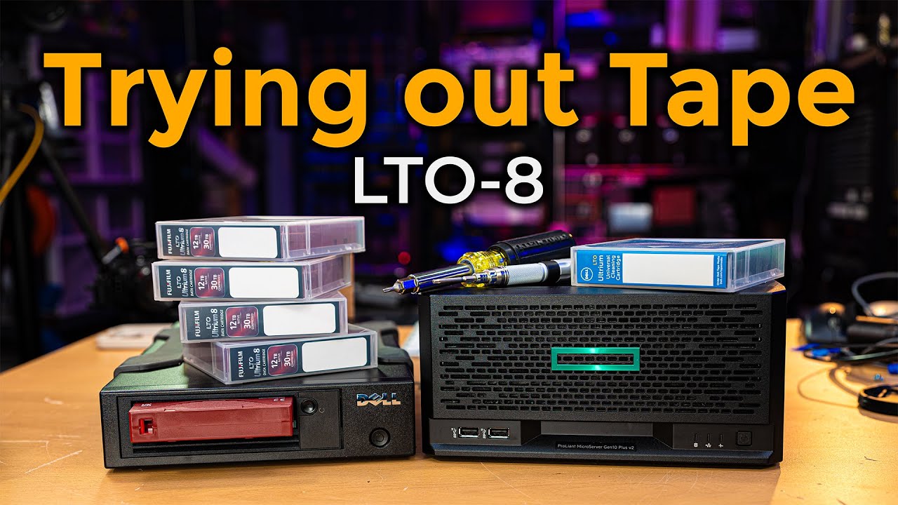 Tape Backup: LTO-8 Drive and Looking at HPE MicroServer G10+ v2