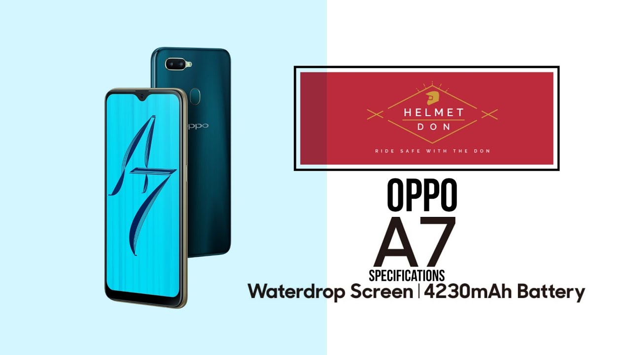 Oppo A7 Specifications || Helmet Don India || HelmetDon.In