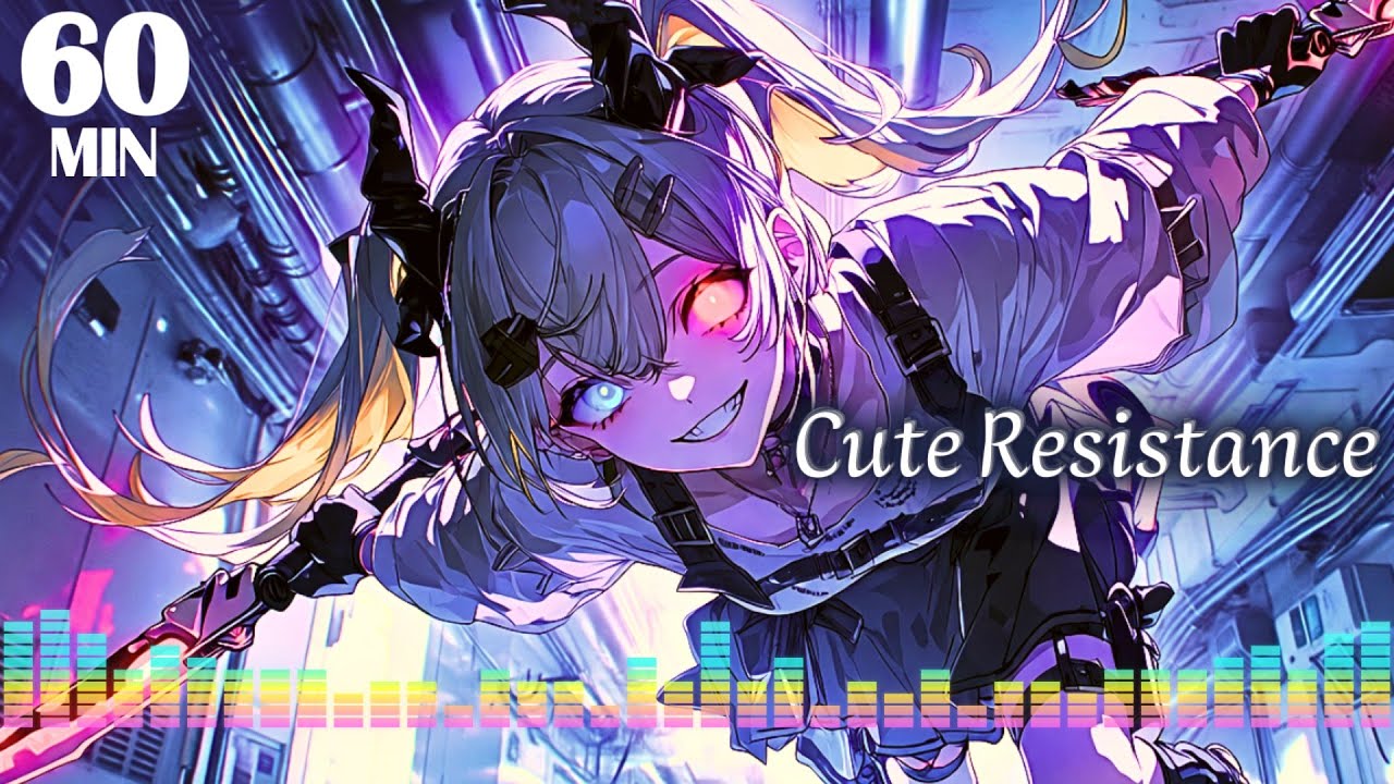 1 HOUR music | I Didn’t Fall Behind. I Chose Timing – Epic Cyberpunk / Anime Rock | Cute Resistance