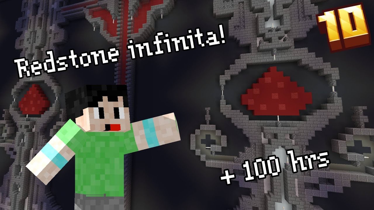 Construí un mega perímetro en minecraft - Proyecto redstone tracks