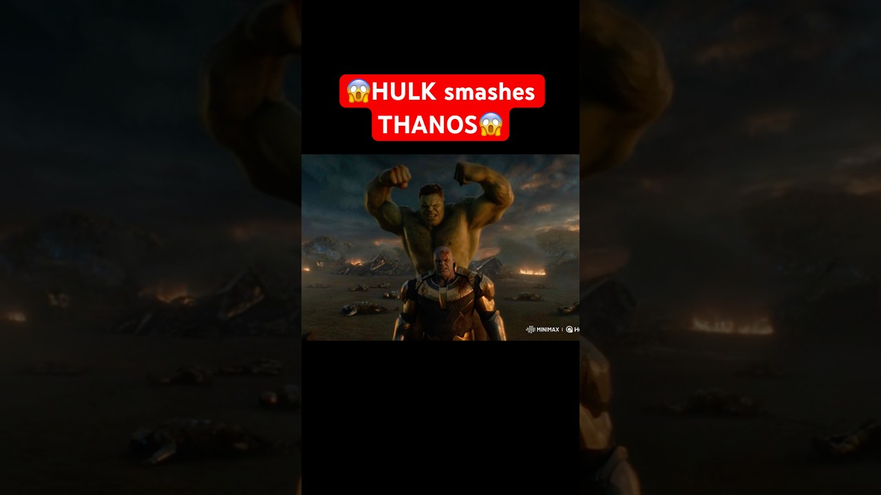 😱HULK Smashes Thanos 💥 | Epic AI Battle Scene #hulk #thanos #ai #marvel
