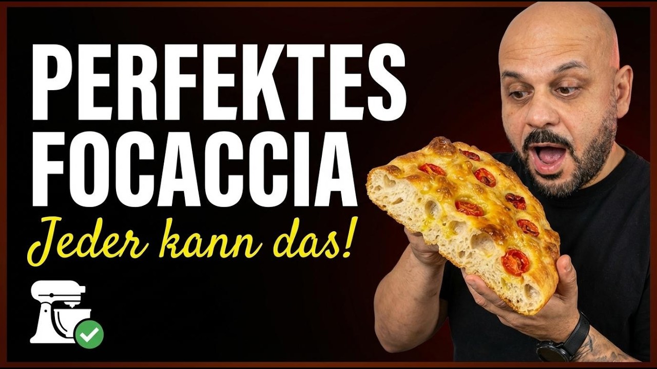 Die LUFTIGSTE Focaccia Barese – so einfach mit jeder Küchenmaschine!