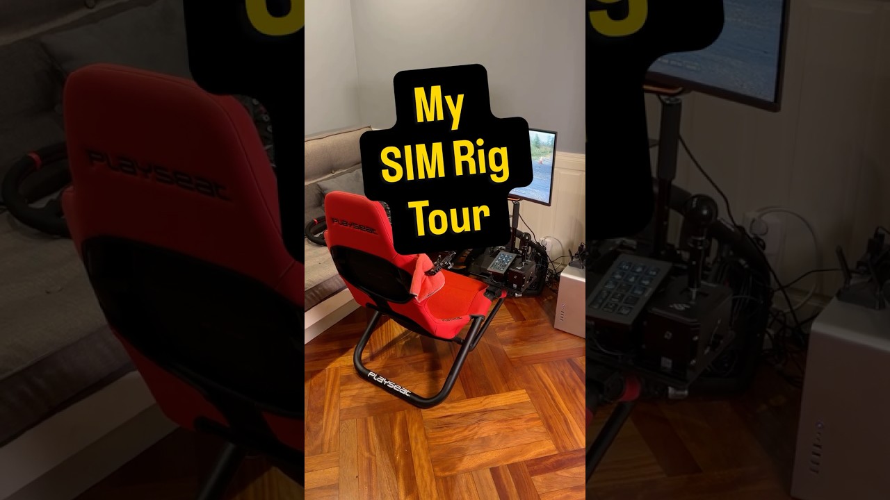 Simracing rig tour. Playseat Trophy with some Simagic goodies. #simracing #simagic #playseat #simrig