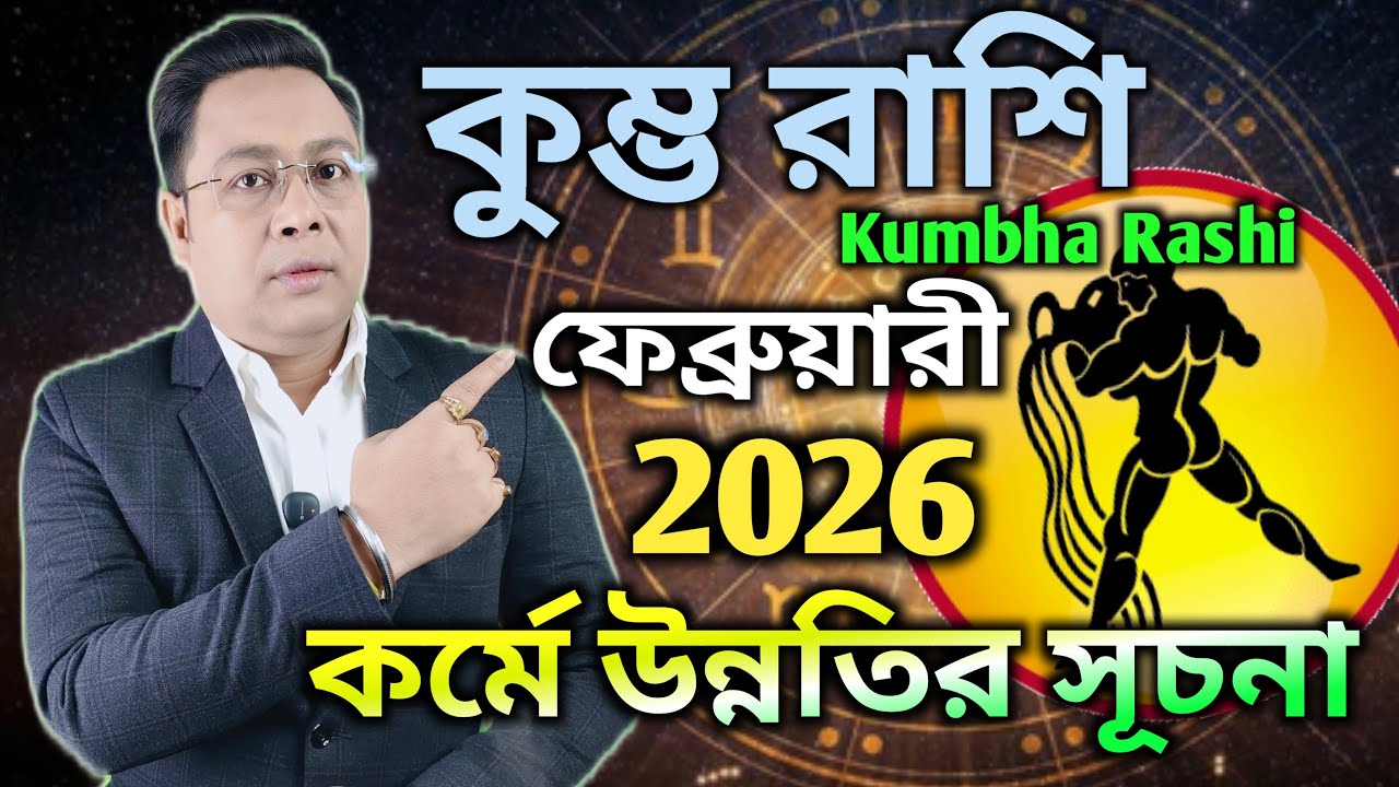 কুম্ভ রাশি(Kumbha Rashi) ফেব্রুয়ারী 2026।কর্মে উন্নতির সূচনা। Shree Rudra Nath