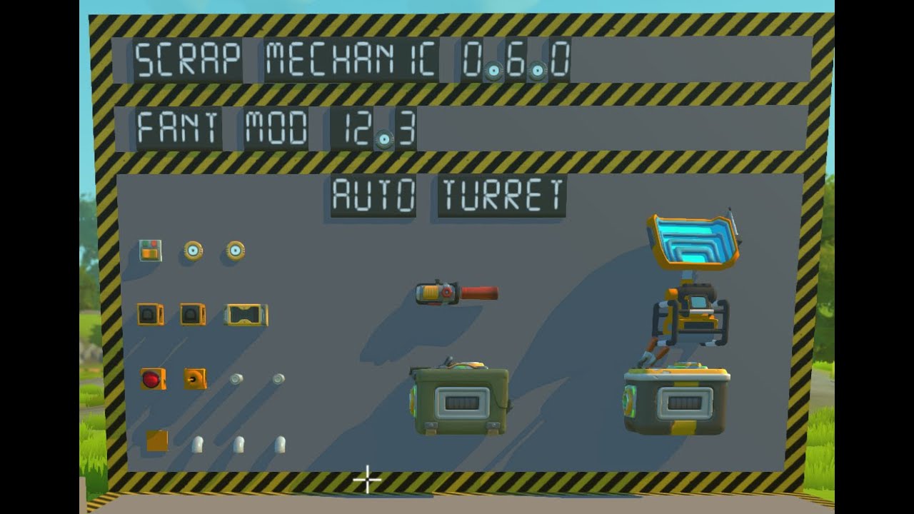 Scrap Mechanic Modded Fant Mod Auto Turret