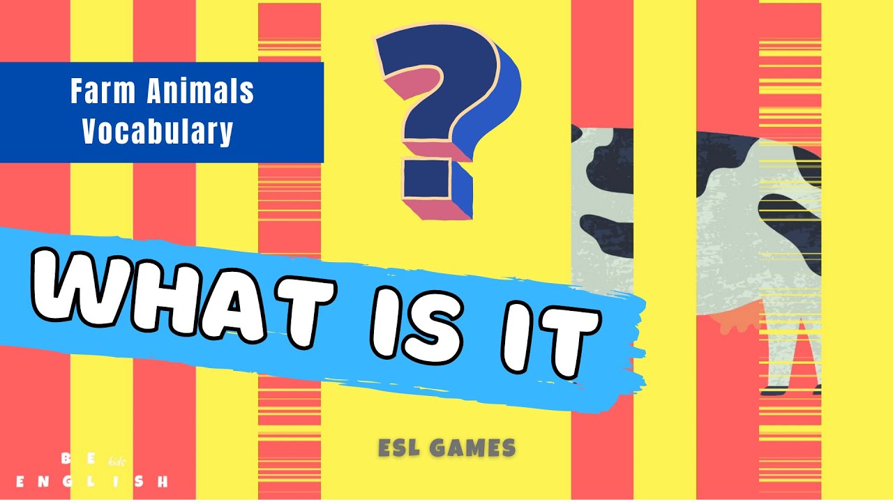 What's this? &ndash; Farm Animals | English Vocabulary Guessing Game for kids (ESL)