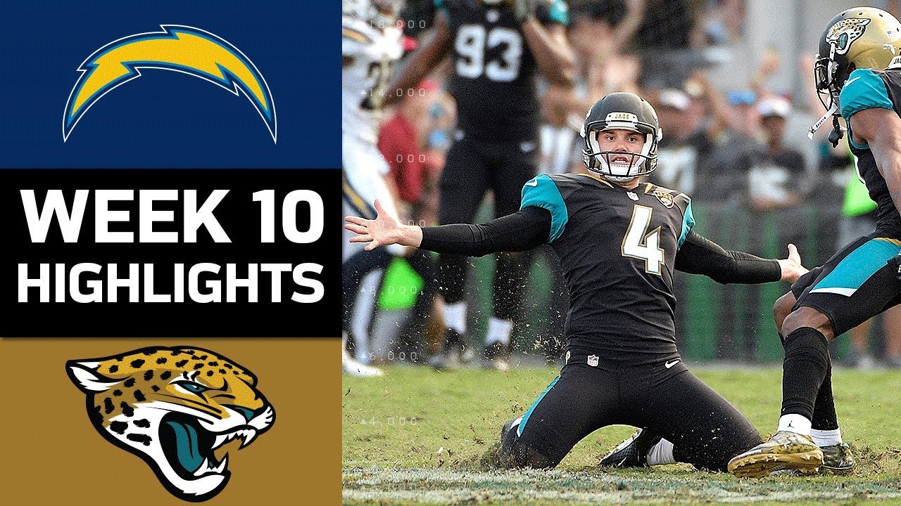 Chargers vs. Jaguars | NFL Week 10 Game Highlights