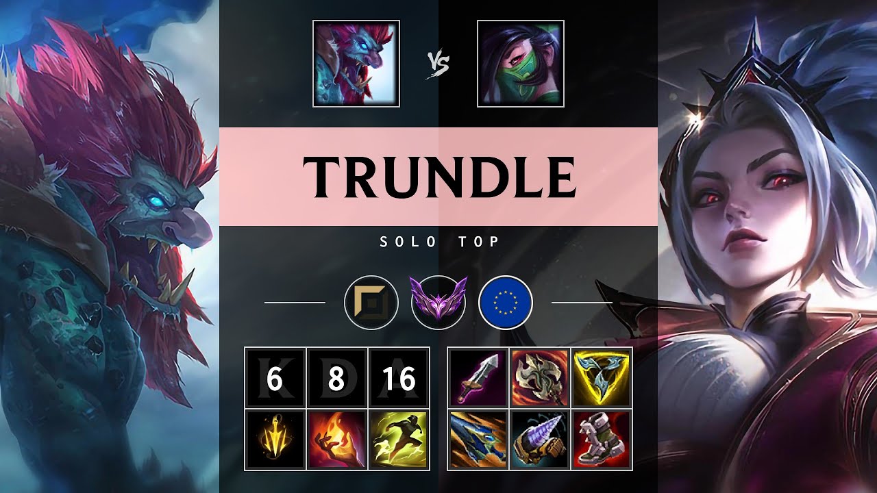 Trundle Top vs Akali - EUW Master Patch 25.13