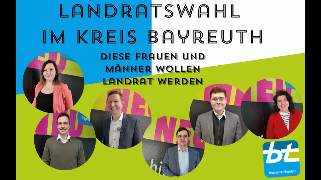 Schnellfragerunde: Alle Landratskandidat/innen für Bayreuth im Interview