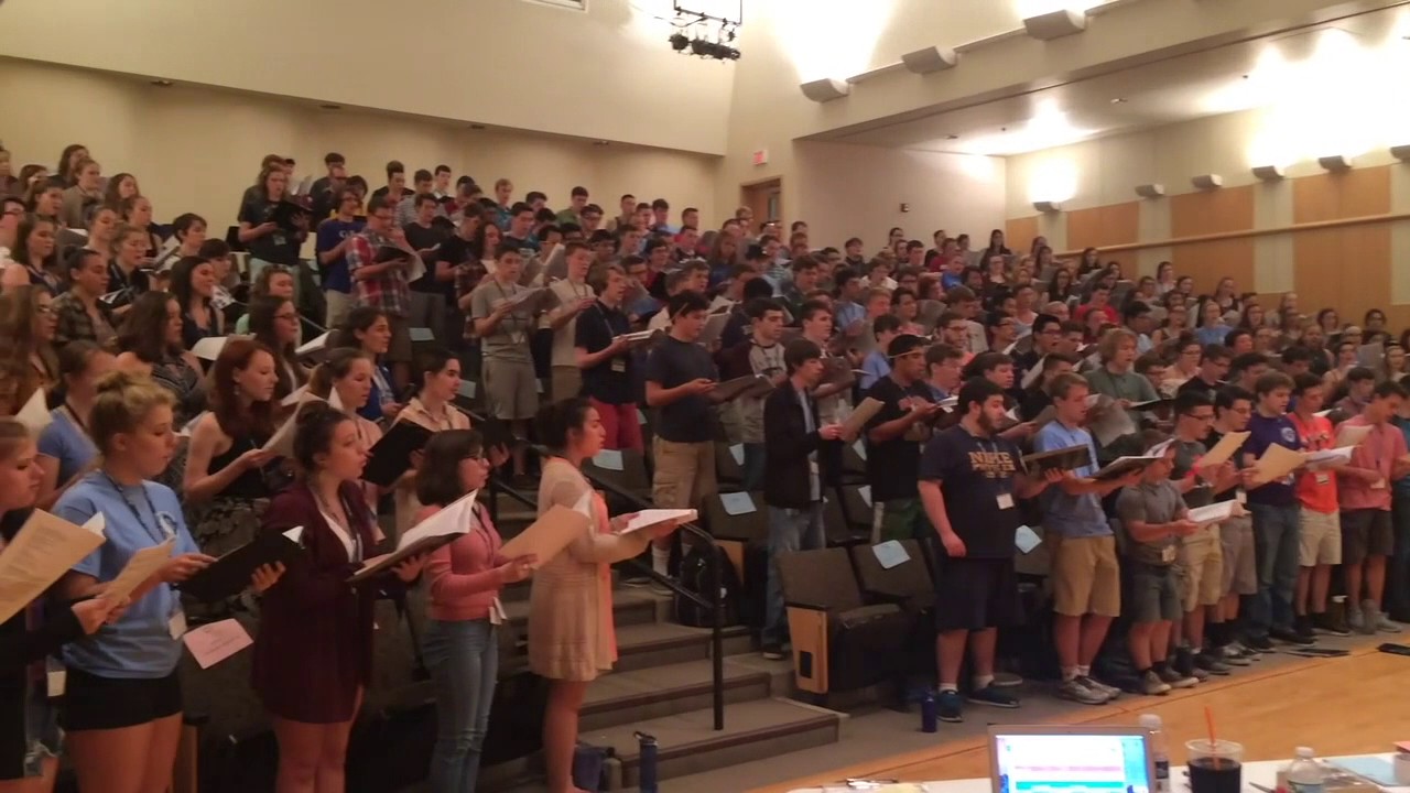 2017 Maine All State Mixed Choir - Guiding Light Rehearsal
