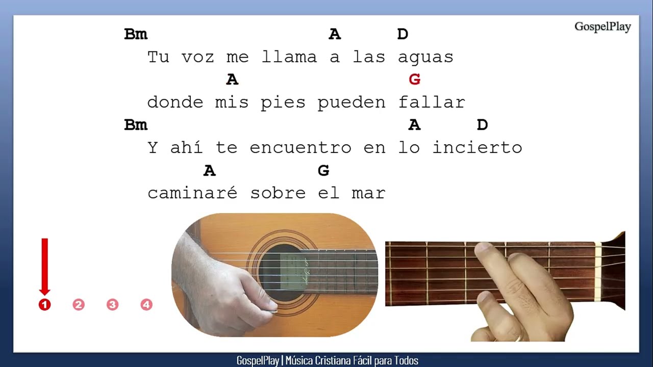 Alabanza Cristiana | Océanos | Acordes fáciles (Guitarra)