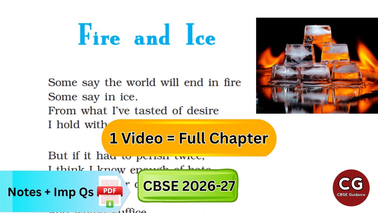 Fire and Ice Class 10: Understanding the Poem Like a Pro!