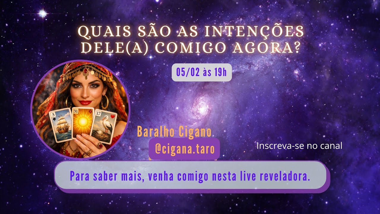 QUAIS SÃO AS INTENÇÕES DELE(A) COMIGO AGORA?