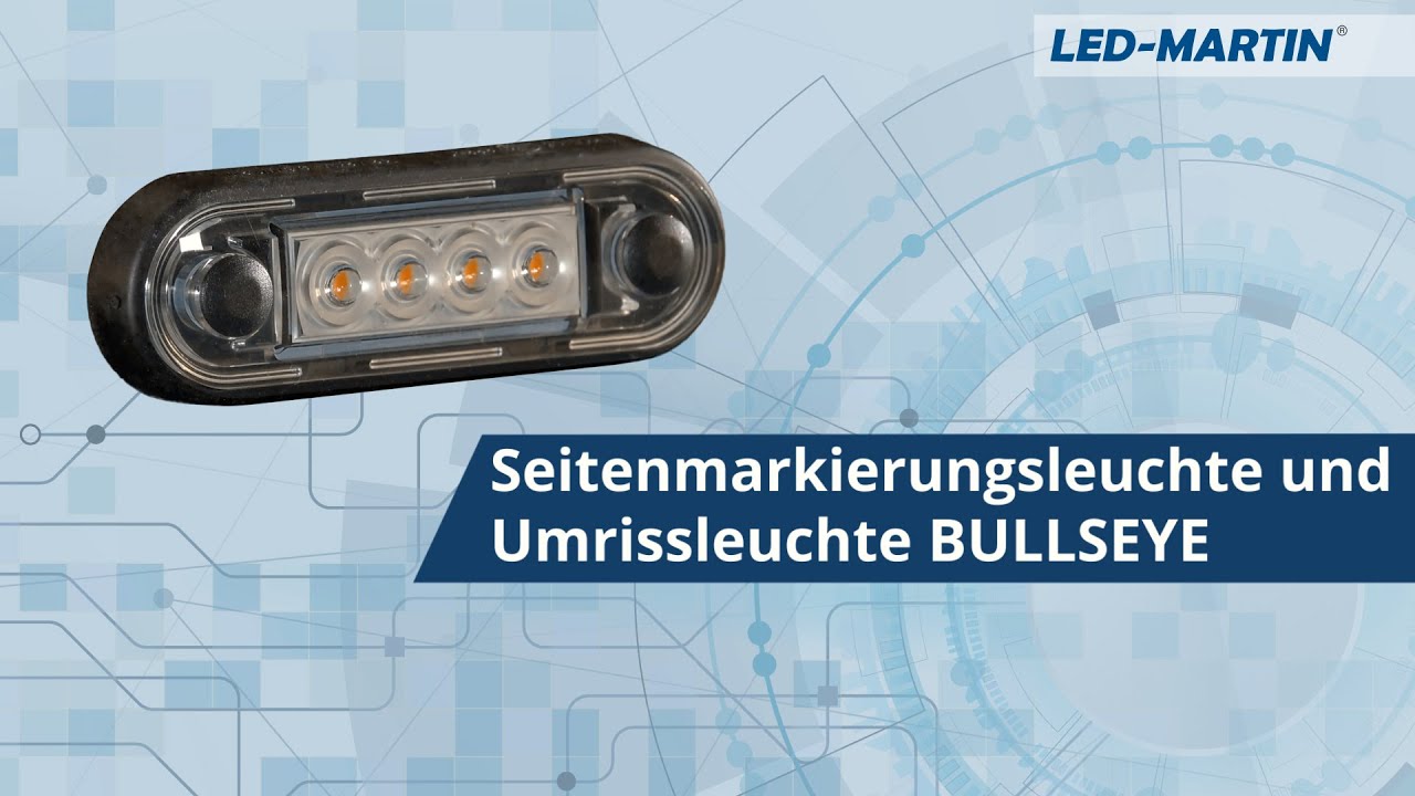 LED-MARTIN &reg; BULLSEYE - Seitenmarkierungs-oder Umrissleuchte