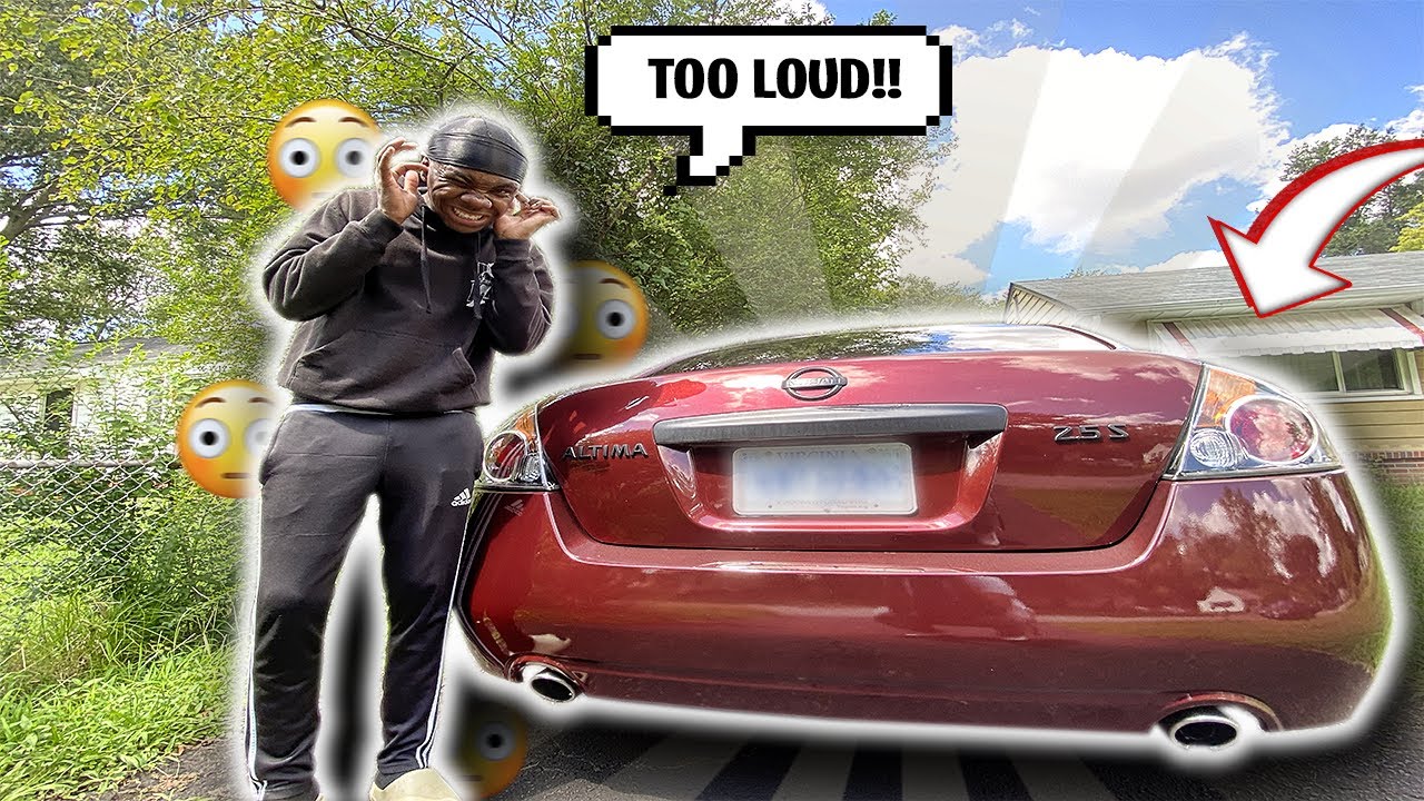 DELETING THE MUFFLERS OFF MY NISSAN ALTIMA 2.5S *ITS LOUD* 😳🤯| Miike