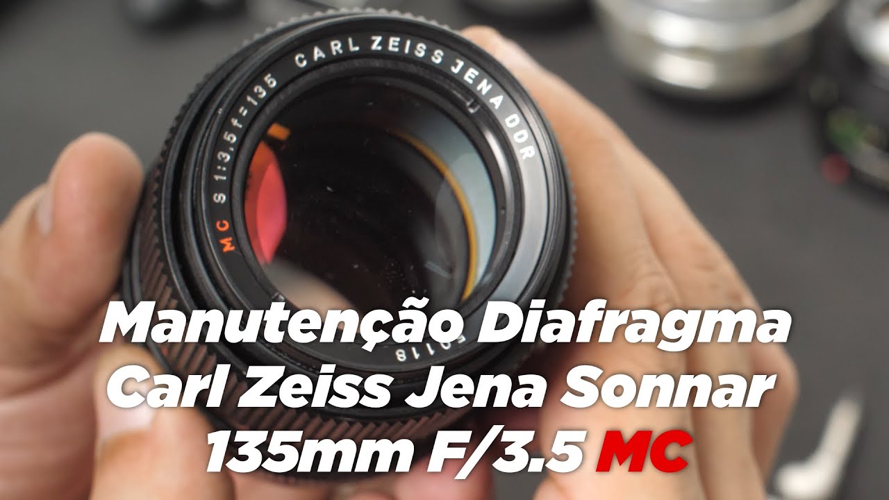 Manutenção Diafragma: Carl Zeiss Jena Sonnar 135mm F/3.5 MC