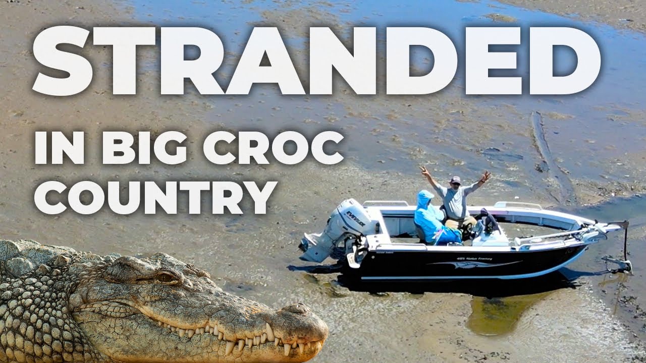 Stranded on a mud flat in BIG CROC COUNTRY . Episode 5