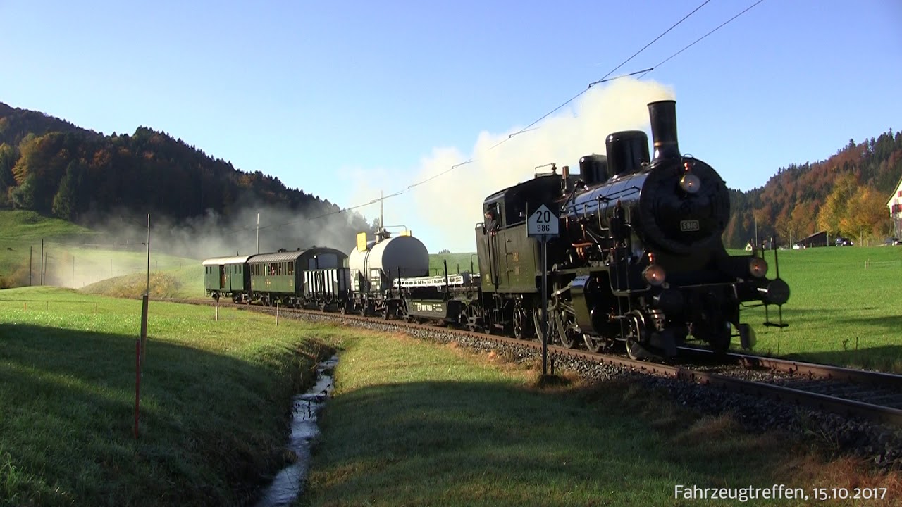 [HD] Fahrzeugtreffen Bauma 2017 --- Tösstalbahn --- 15. Oktober 2017