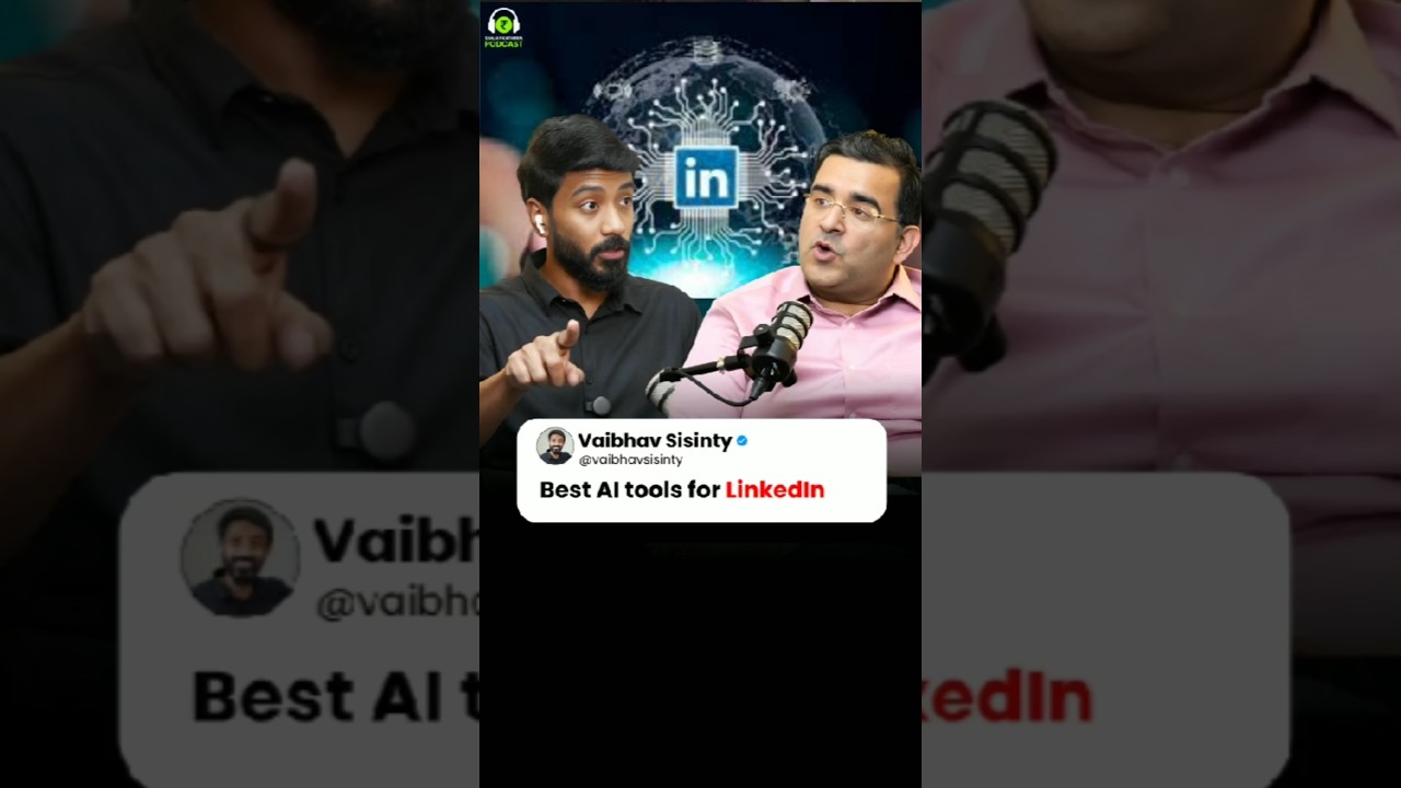 Best AI Tools for LinkedIn Growth | Ft. Vaibhav Sisinty | #shorts #sanjaykathuriapodcast